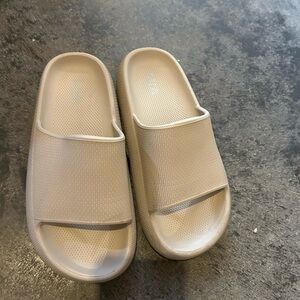MIA Tan Slide Sandals